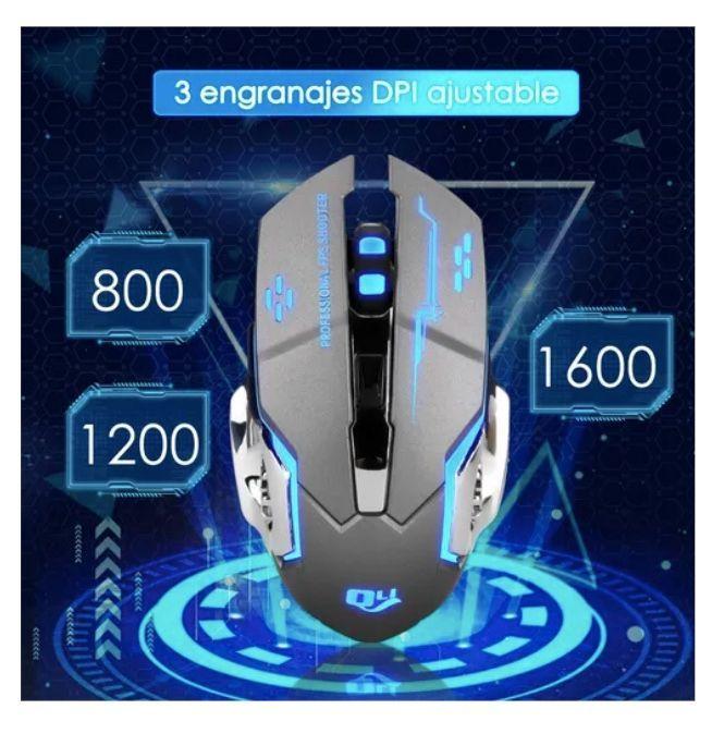 Mouse Gamer Inalámbrico Con Luz Led-2