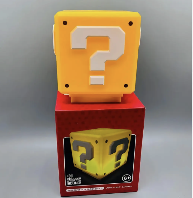 Lampara luces Mario Bros Nintendo cubo led gamer-3