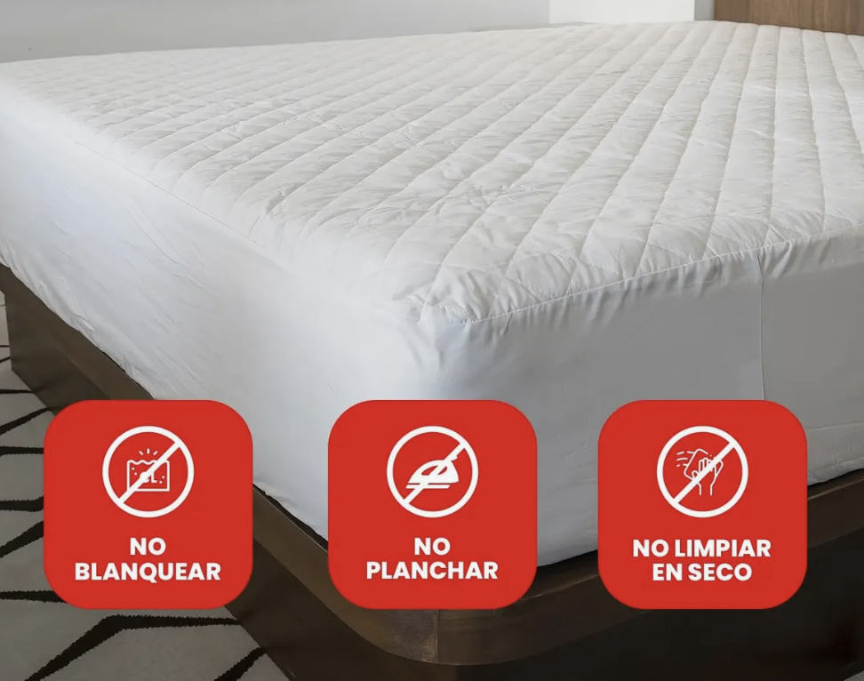 Cubre colchon impermeable 2 Plazas fundas negro-2