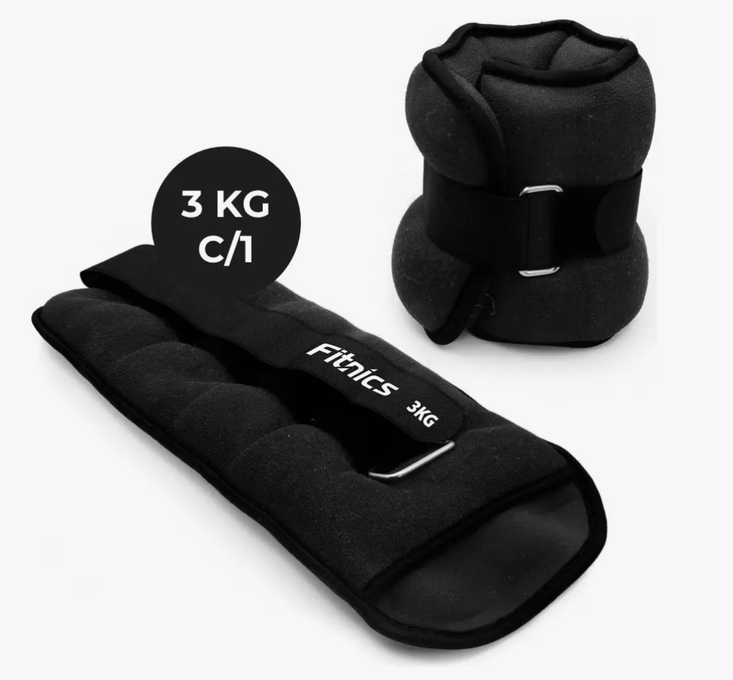 Set de 2 pesas de 3 kg para tobillo o Mu eca-1