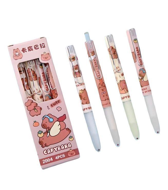 Set De 4 Lapices Tinta Gel De Capybara-0