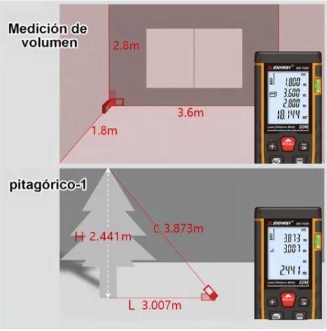 Medidor De Distancia Laser Digital 50 Metros-3
