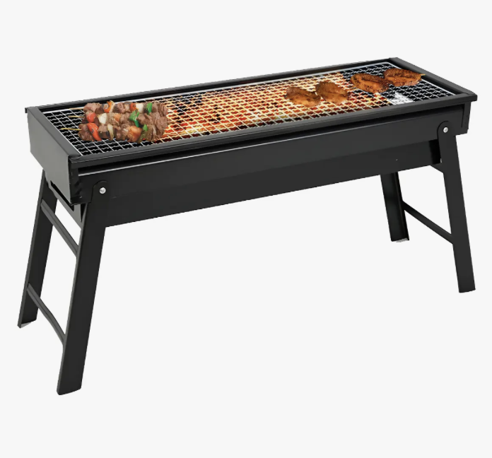 Parrillera portatil plegable para asados Color Negro-1