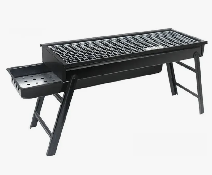 Parrillera portatil plegable para asados Color Negro-2