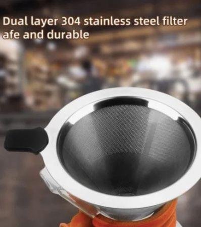 Cafetera Madera Con Filtro De Acero Inoxidable 400 Ml-3