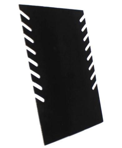Joyero Exhibidor Terciopelo Negro Plano-2