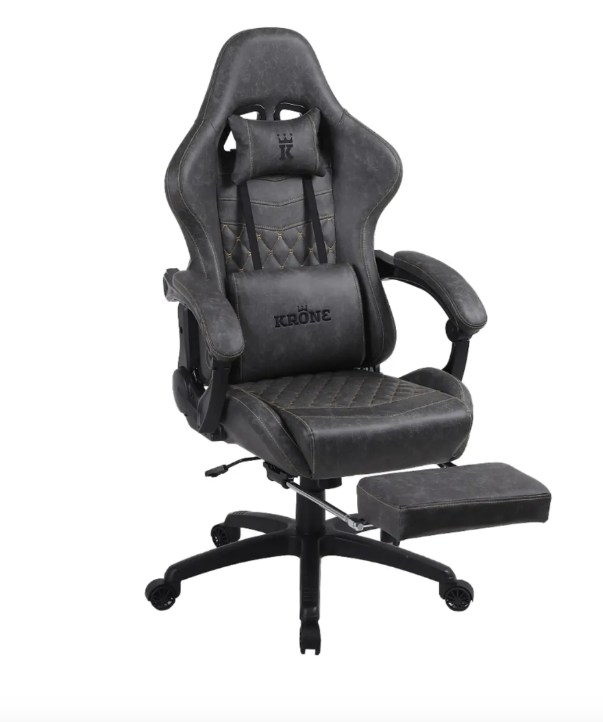 Silla gamer profesional XL linea premium apoyapies-1