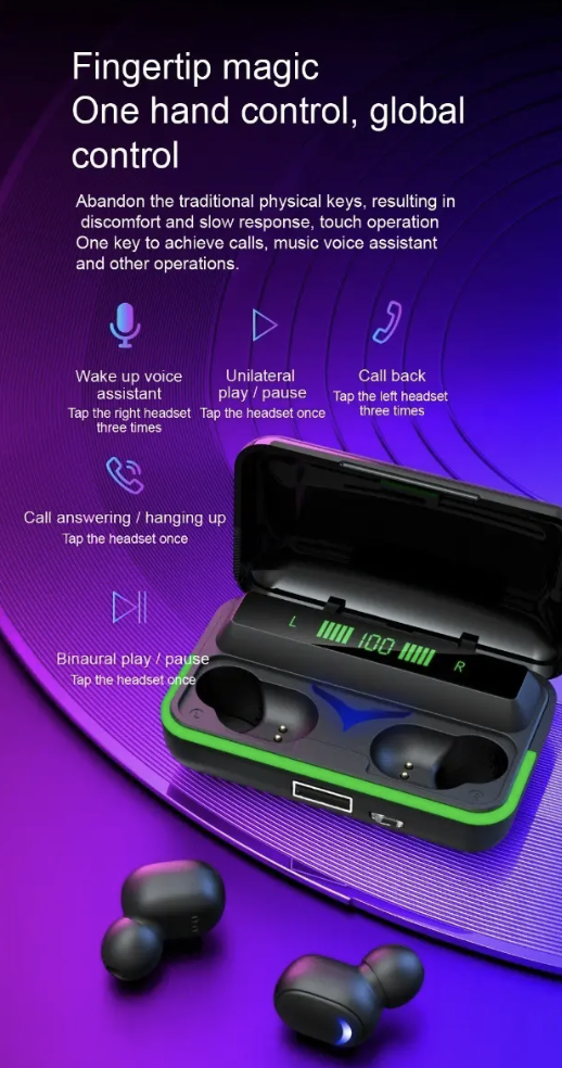 Audifonos In ear Inal mbricos E10 Buds Gamer Bluetooth 5 1-2