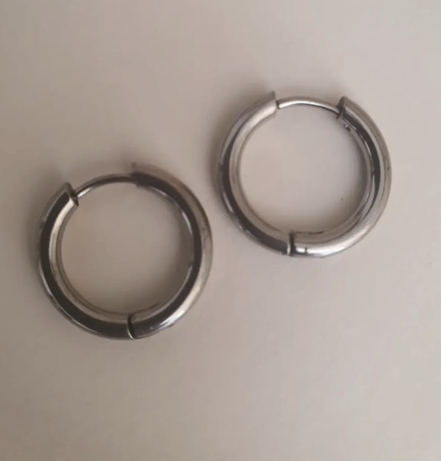 Aro Argolla Oreja Estilo Mujer Y Hombre-1