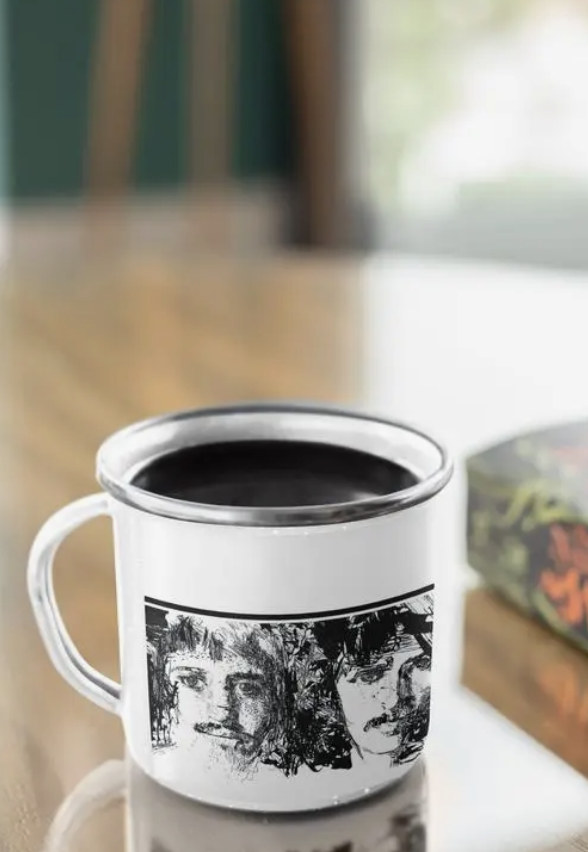 Taza enlozada lechera The Beatles Musica Rock-1