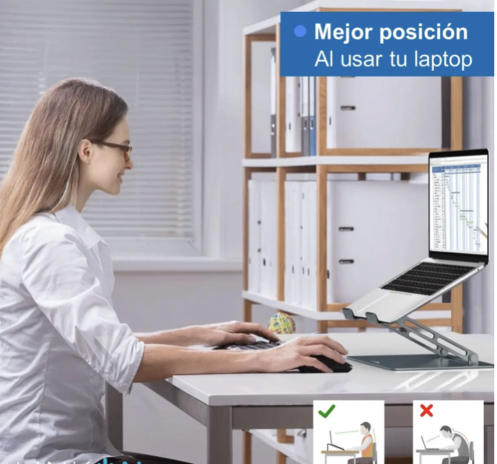Soporte base alzador para Macbook Notebook-2