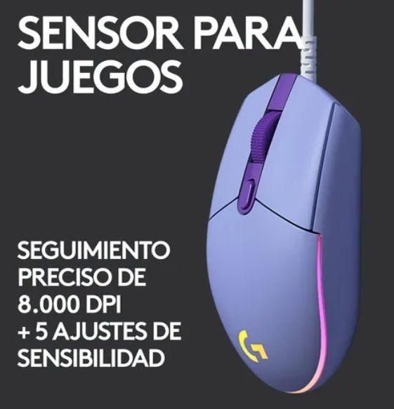 Mouse Gamer Color Violeta-2
