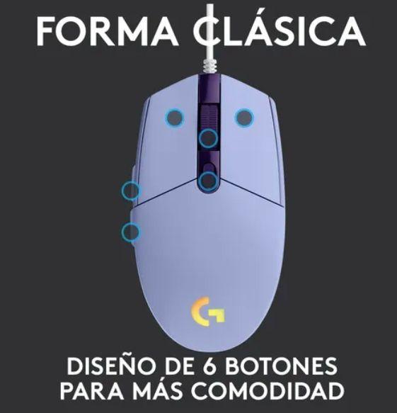 Mouse Gamer Color Violeta-3