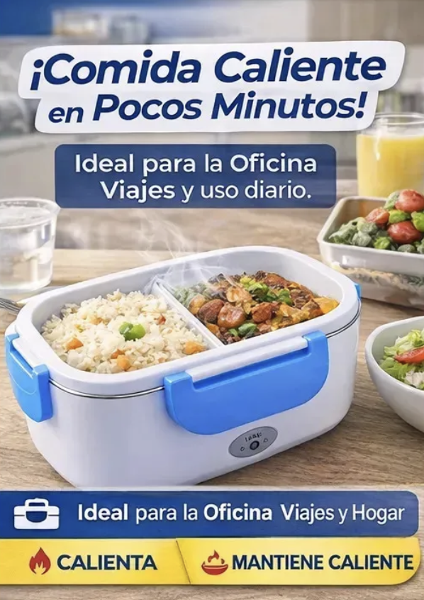 Lonchera electrica termo comida calentador portatil-6