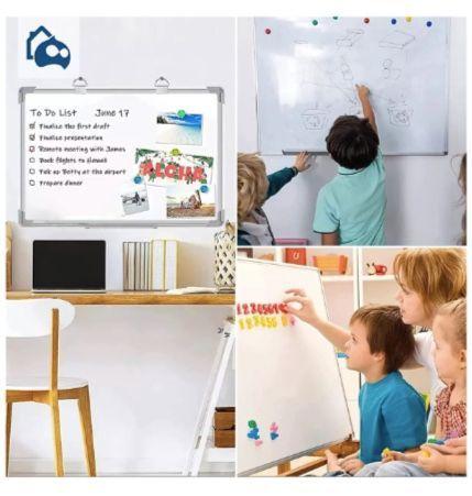 Pizarra Acr lica Blanca 60x90 Cm Set 3 Plumones Y Borrador-2