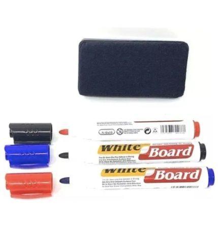 Pizarra Acr lica Blanca 60x90 Cm Set 3 Plumones Y Borrador-3