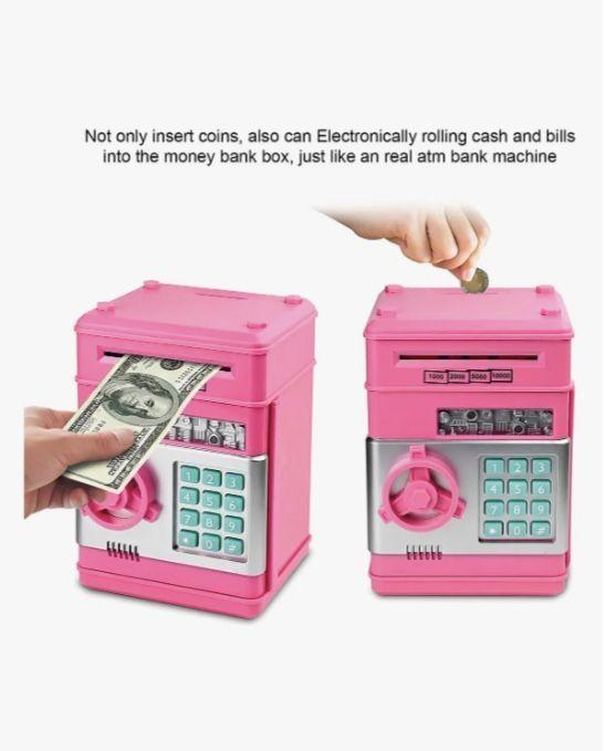 Alcancia Electronica Rosa-4