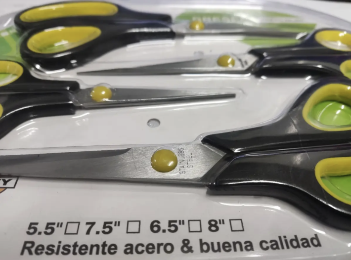 Tijeras Multiuso Acero Inoxidable Jgo 4 Tama os Distintos-1