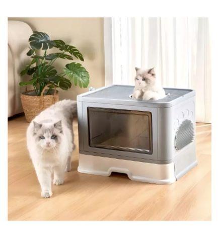 Arenero Cerrado Gatos Xl Base Movil-2