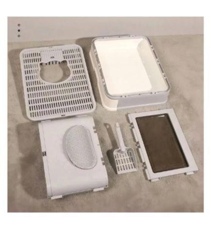 Arenero Cerrado Gatos Xl Base Movil-4