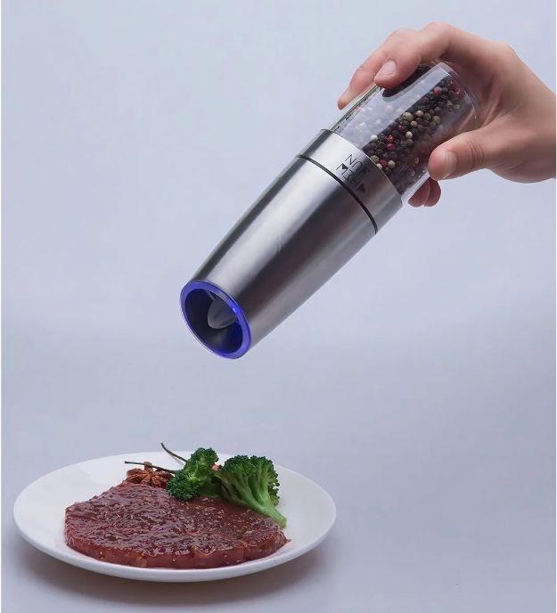 Pack 2 Molinillo Moledor El ctrico Luz Led-3