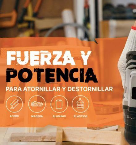 Kit Taladro Destornillador Inal mbrico 21v 2 Bater as Color Gris-2