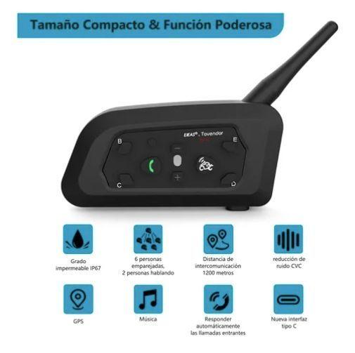 Intercomunicador V6pro Para Casco De Motocicleta-1