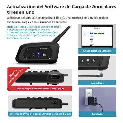 Intercomunicador V6pro Para Casco De Motocicleta-5