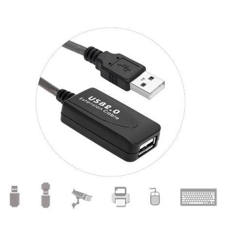 Alargador Extension Cable Usb Activo 10 Metros Blindado-2