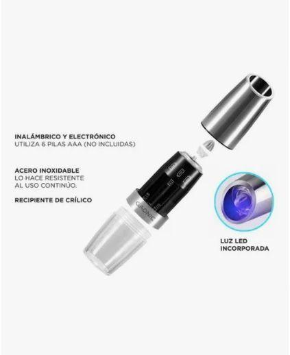 Molinillo Pimentero Electrico Moledor Con Luz Led-2