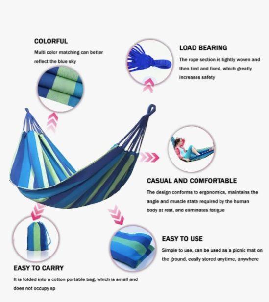 Hamaca Colgante Roja-2