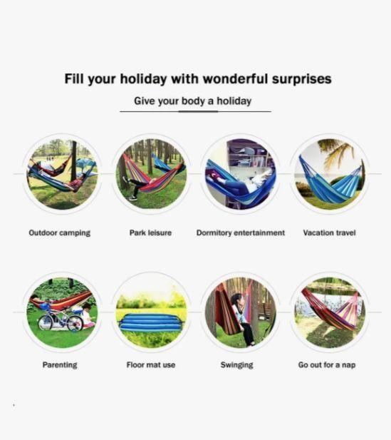 Hamaca Colgante Roja-4