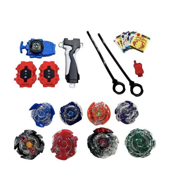 Juguete Bleyblade Set De 8 Bley Blay Maleta Lanzador-4