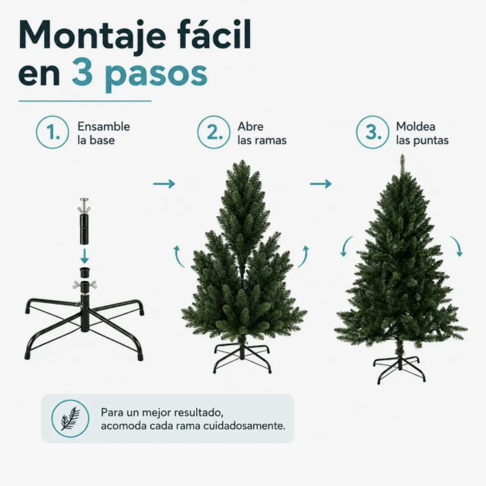 Arbol de navidad 1 Metro 80 Cm-3