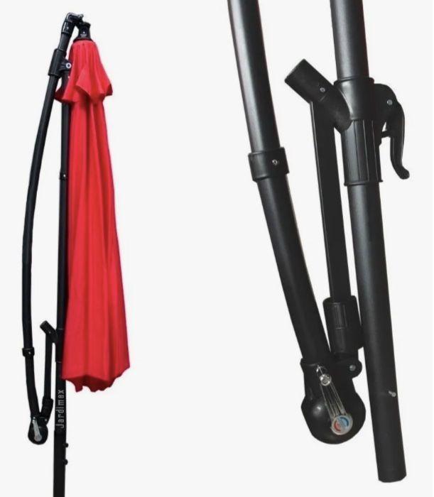 Quitasol Lateral 3m Rojo-2