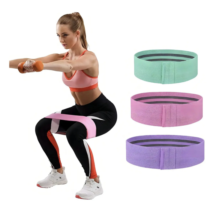 Bandas el sticas ejercicio 3 Pcs de tela con bolso yoga-4