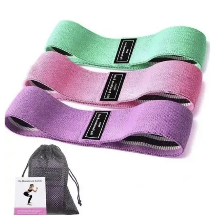 Bandas el sticas ejercicio 3 Pcs de tela con bolso yoga-5