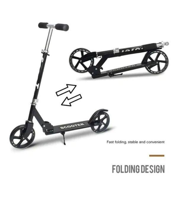 Scooter Monopatin Plegable Negro-4