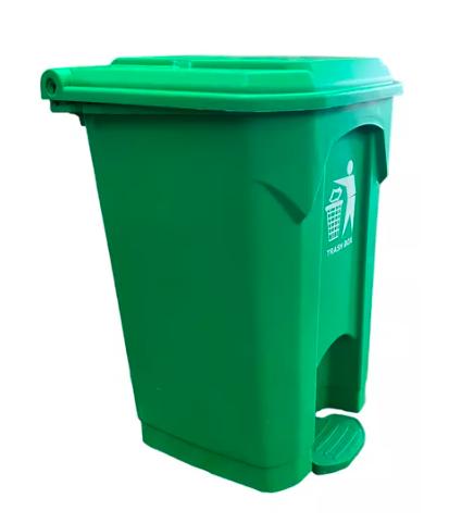 Basurero 50 Litros Con Pedal Verde-0