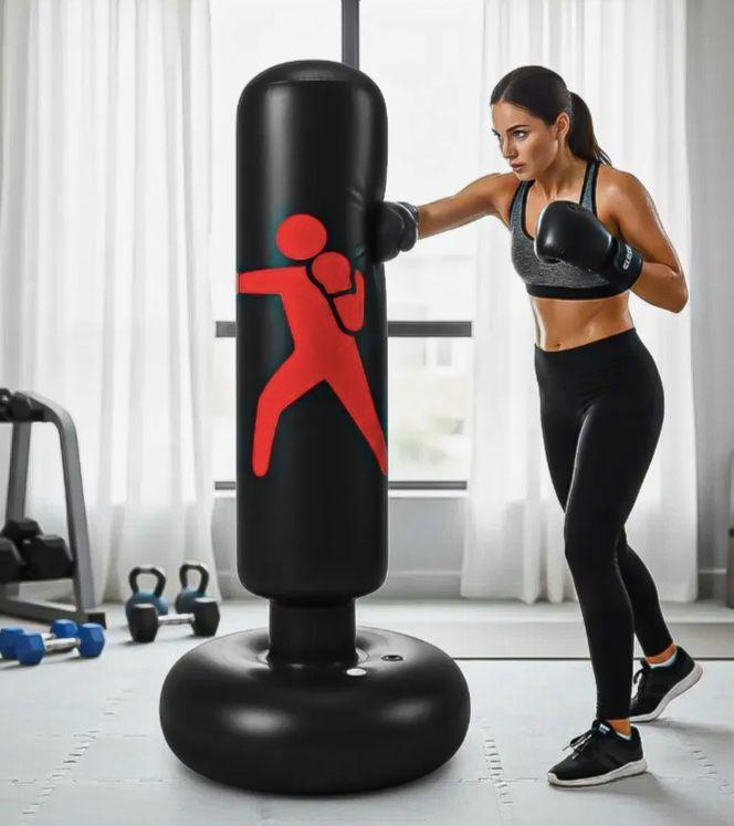 Saco De Boxeo De Pie Inflable 160cm Bomba De Pie-3