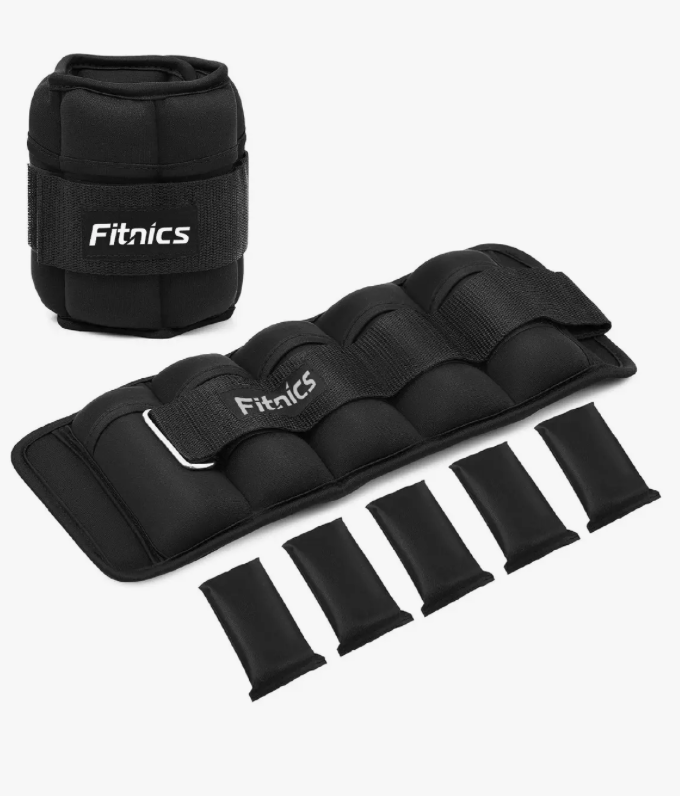 Set de 2 pesas 1kg tobillera o mu eca-0