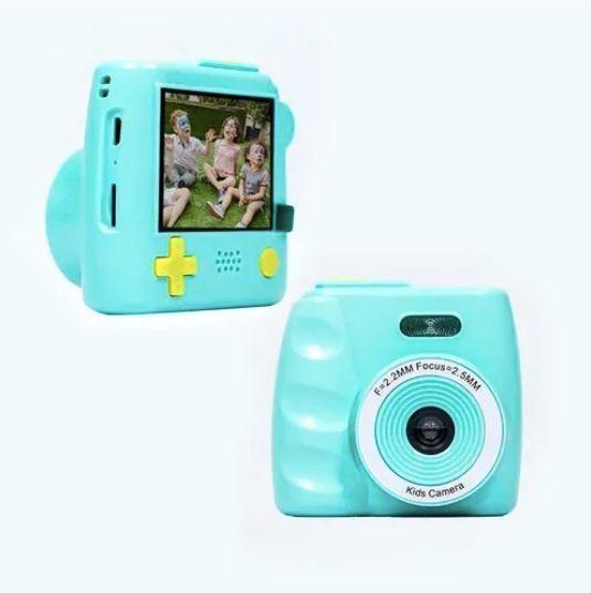 Cámara Para Niños Digital + Tarjeta Sd Verde-2