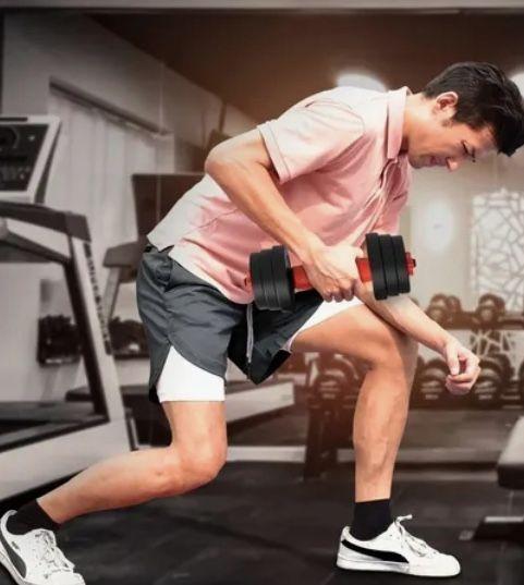 Short Gimnasio 2 en 1 Gris Oscuro-3