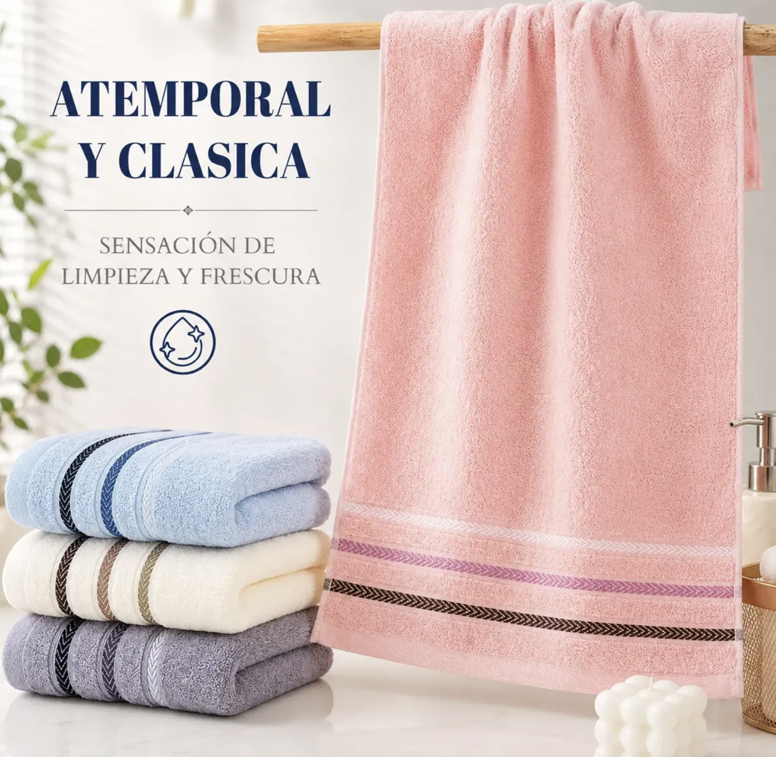 Pack 6 toallas de mano de algodon-2