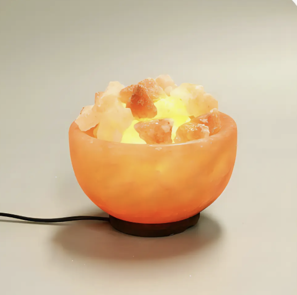 Lampara Sal Himalaya Luz Led Colores Decorativa Estructura Madera-0