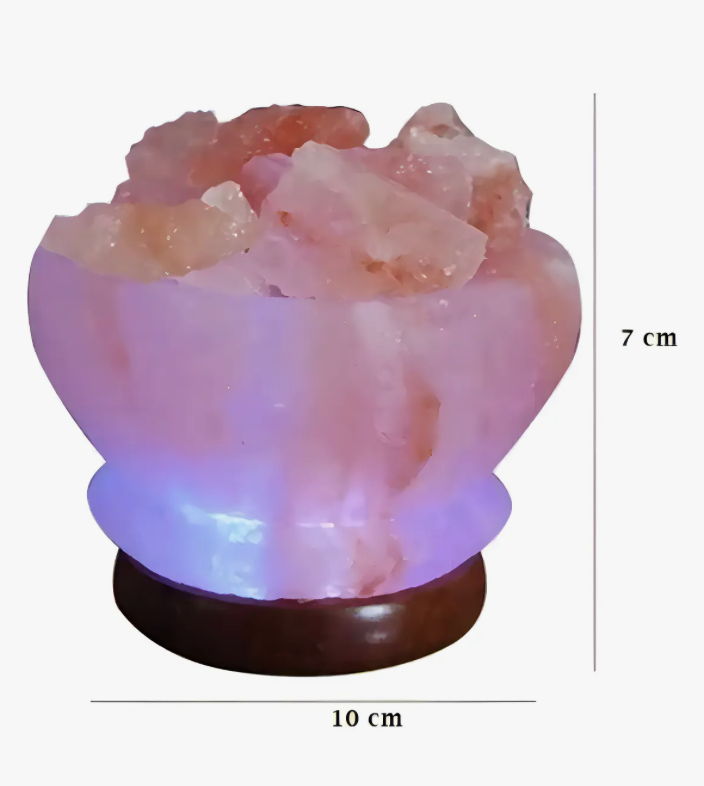 Lampara Sal Himalaya Luz Led Colores Decorativa Estructura Madera-2