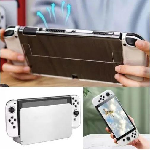 Pack Carcasa Protectora Para Nintendo Switch Oled + Lamina-6