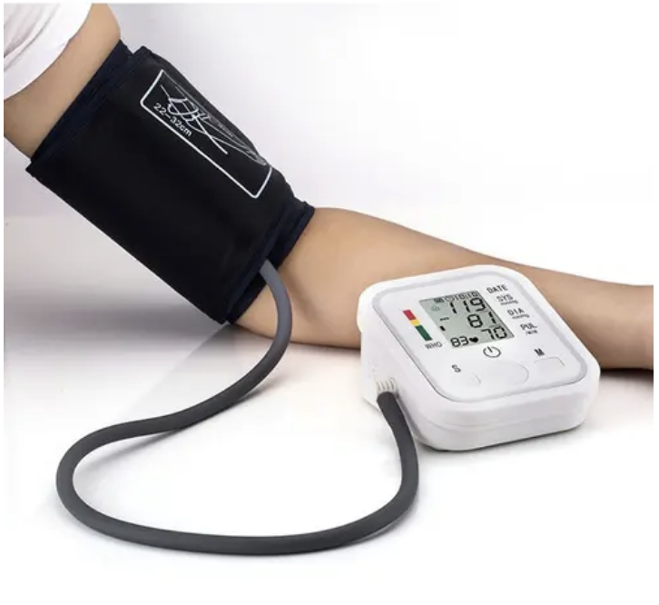 Tensiometro Digital De Brazo Medidor Presion Arterial Pulso Color Blanco-0