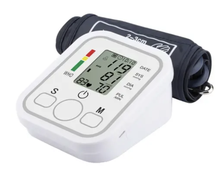 Tensiometro Digital De Brazo Medidor Presion Arterial Pulso Color Blanco-1