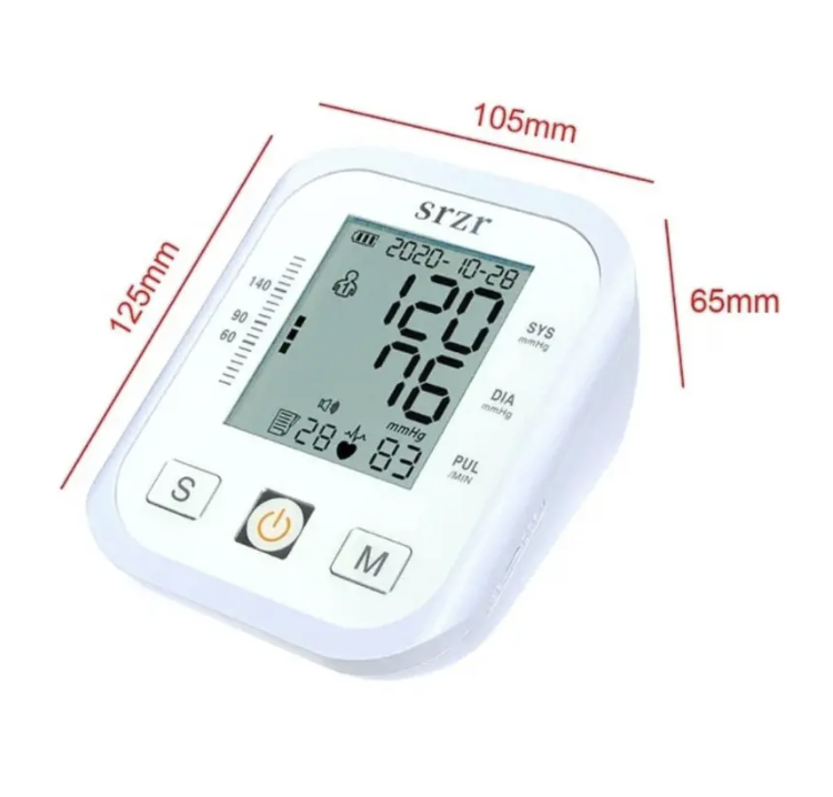 Tensiometro Digital De Brazo Medidor Presion Arterial Pulso Color Blanco-5